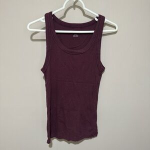American Eagle Outfitters Maroon Tank Top